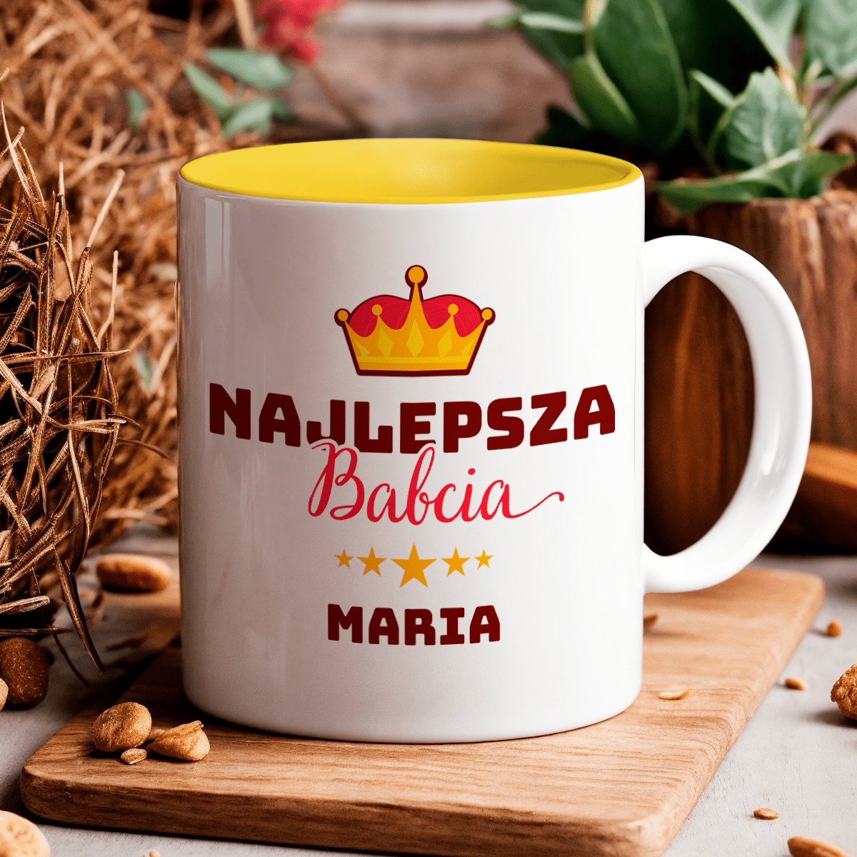 2 x Kubek SUPER DZIADKOWIE + herbata - zestaw prezentowy Box 3 w 1, spersonalizowany prezent dla dziadków - Adamell.pl