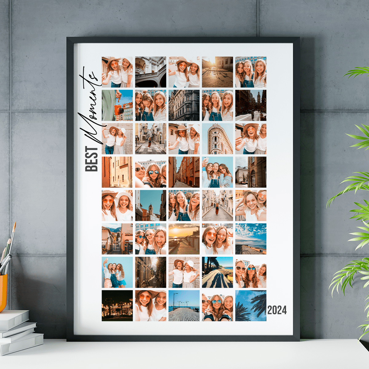 Best moments - plakat, spersonalizowany prezent dla przyjaciółki - Adamell.pl