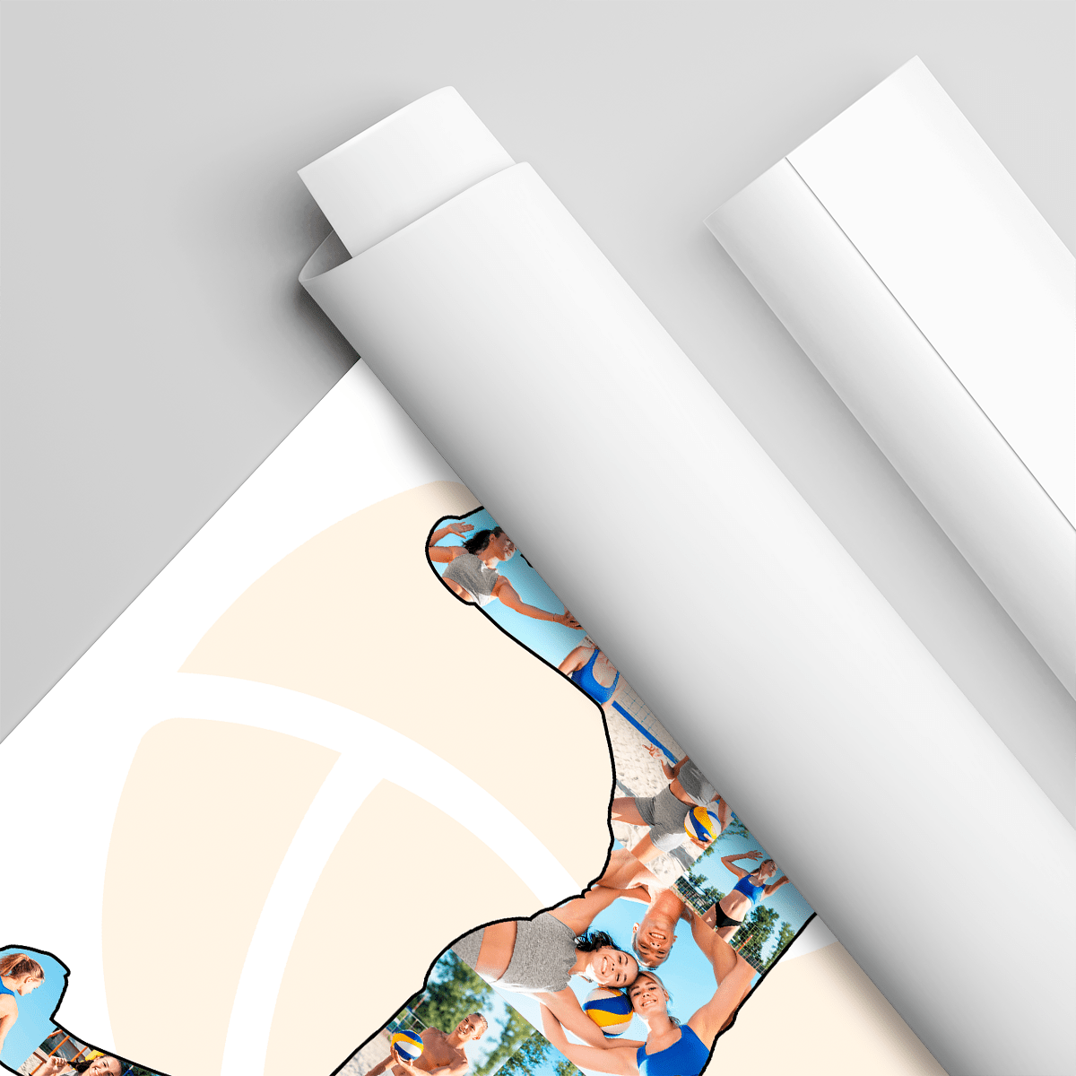 Gra w siatkówkę - plakat, spersonalizowany prezent dla sportowca - Adamell.pl