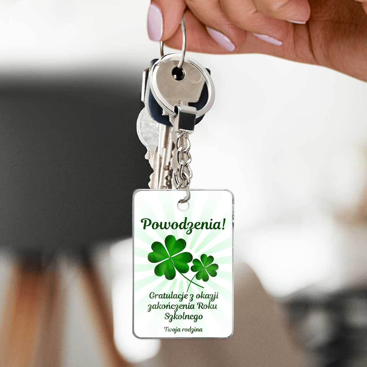 Koniec roku szkolnego - brelok do kluczy, spersonalizowany prezent dla dziecka - Adamell.pl