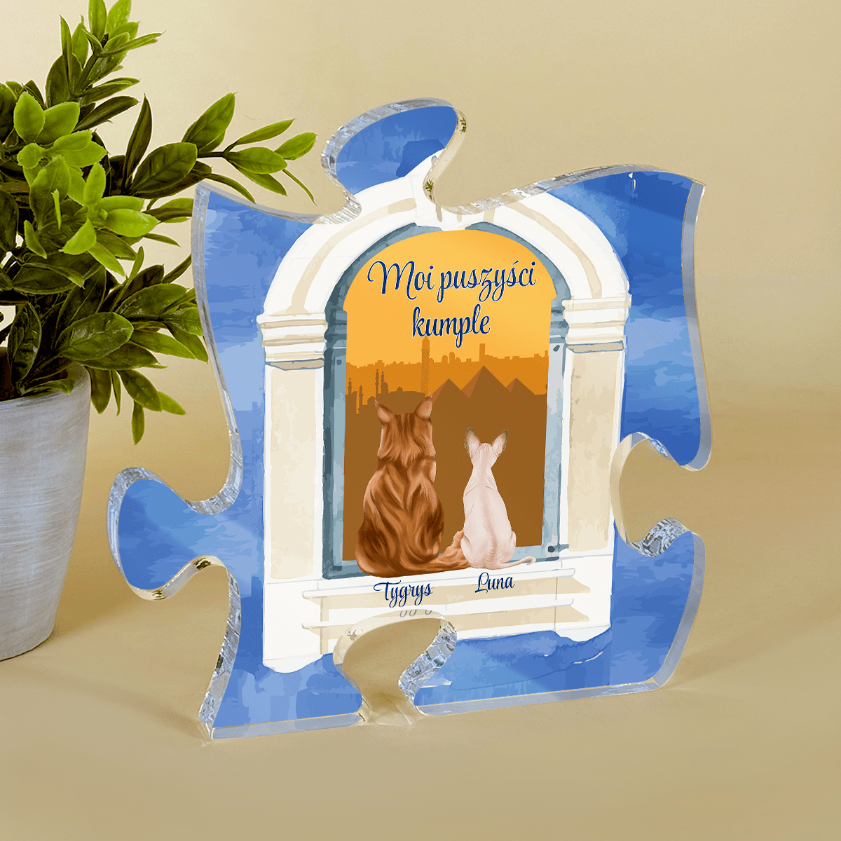 Moi puszyści kumple - Druk na szkle - puzzel, spersonalizowany prezent - Adamell.pl