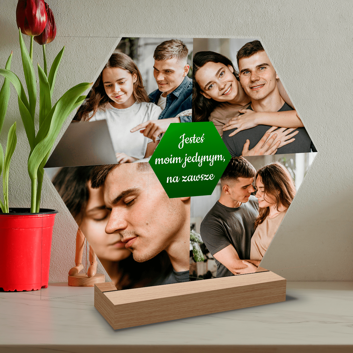 Mój jedyny - Druk na szkle, spersonalizowany prezent dla niego - Adamell.pl