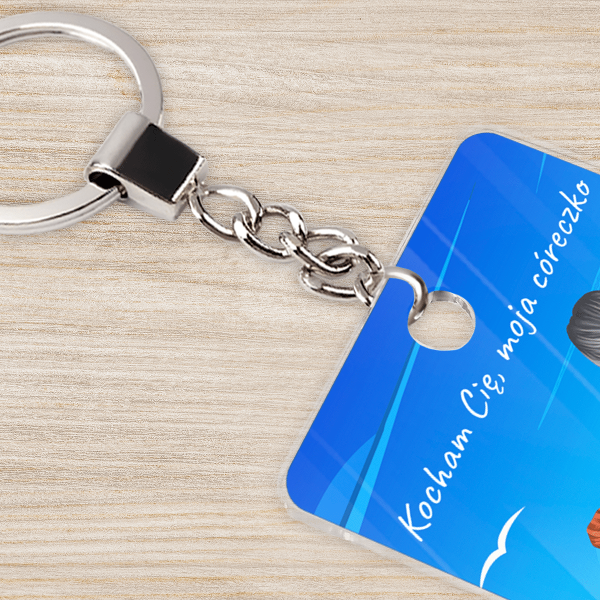 Moja córka - brelok do kluczy, spersonalizowany prezent dla córki - Adamell.pl