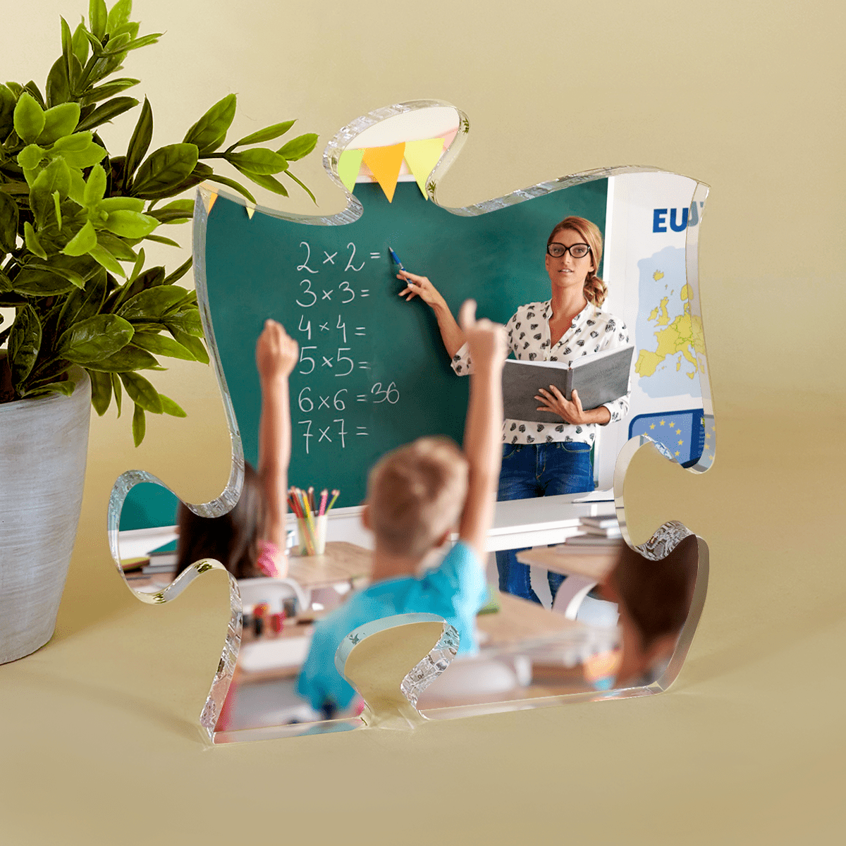 Nauczyciel fotografia - Druk na szkle - puzzel, spersonalizowany prezent dla nauczyciela - Adamell.pl