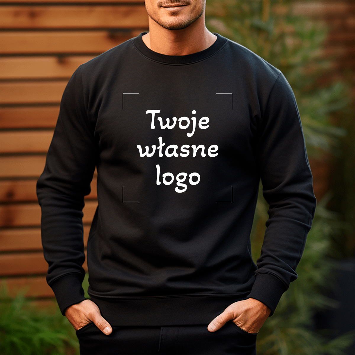 Personalizowana bluza męska z własnym nadrukiem TWÓJ WZÓR - prezent dla niego - Adamell.pl