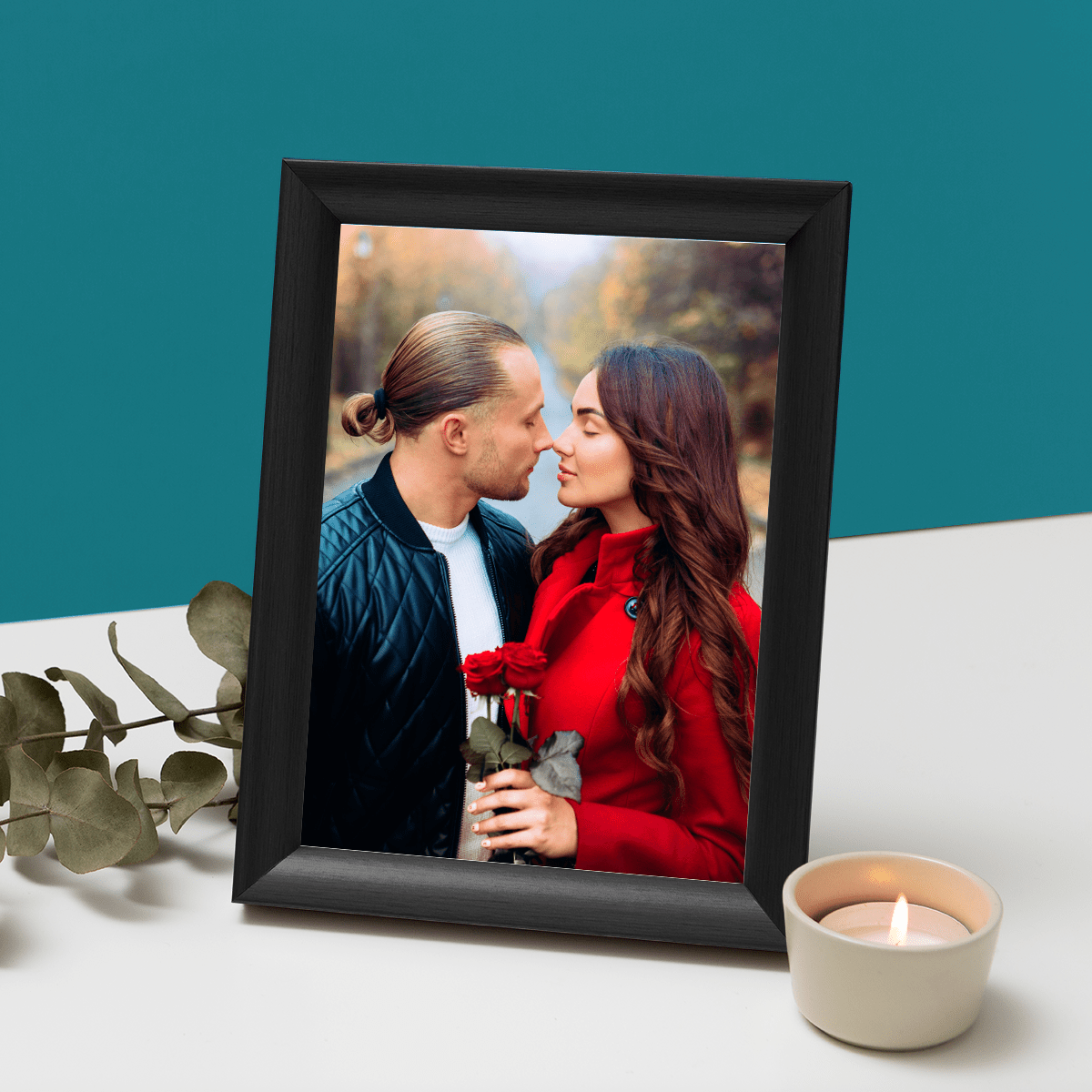 Romantyczne zdjęcie pary - Druk na szkle, spersonalizowany prezent dla pary - Adamell.pl