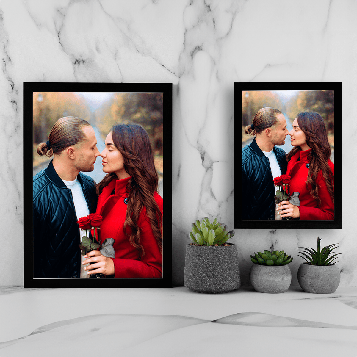 Romantyczne zdjęcie pary - Druk na szkle, spersonalizowany prezent dla pary - Adamell.pl