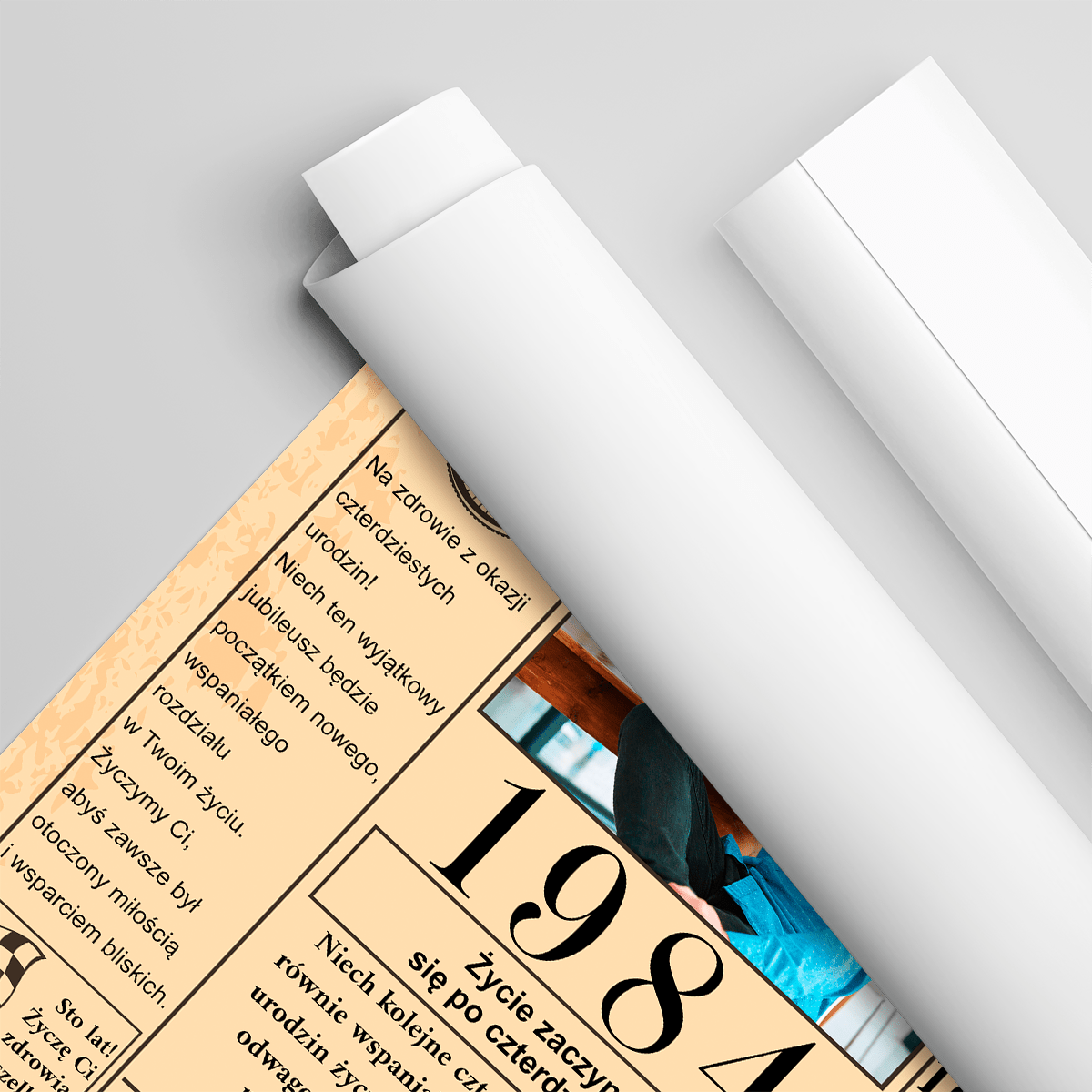 Strona gazety - plakat, spersonalizowany prezent na urodziny - Adamell.pl