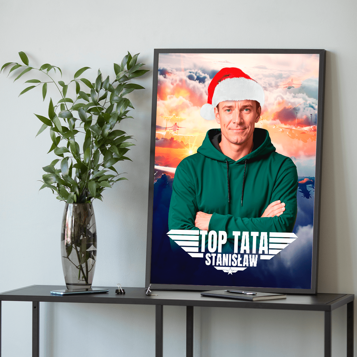 Top tata - plakat, spersonalizowany prezent dla taty - Adamell.pl