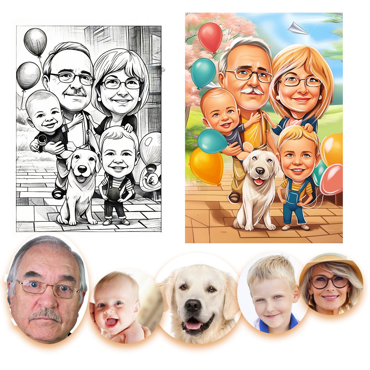 Urodzinowa ilustracja - druk na płótnie, spersonalizowany prezent dla mężczyzny - Adamell.pl