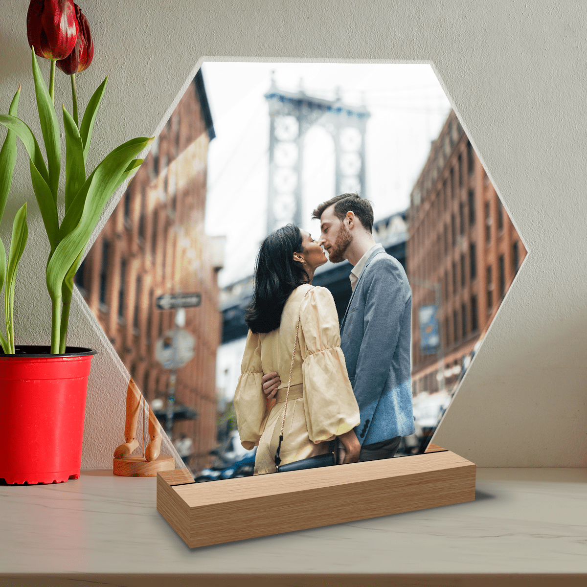 Zdjęcie pary - Druk na szkle, spersonalizowany prezent dla niego - Adamell.pl