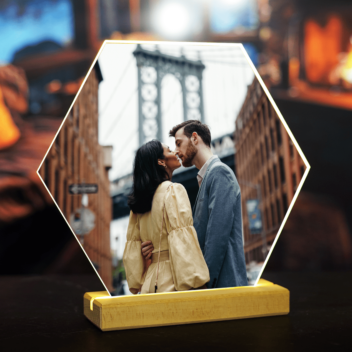 Zdjęcie pary - Druk na szkle, spersonalizowany prezent dla niego - Adamell.pl