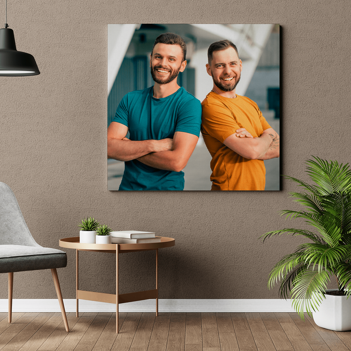 Zdjęcie z moim bratem - druk na płótnie, spersonalizowany prezent dla brata - Adamell.pl