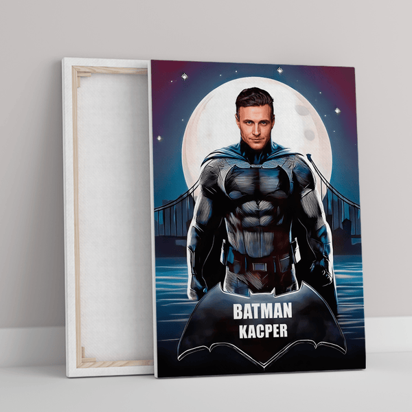 Batman - druk na płótnie, spersonalizowany prezent dla niego - Adamell.pl