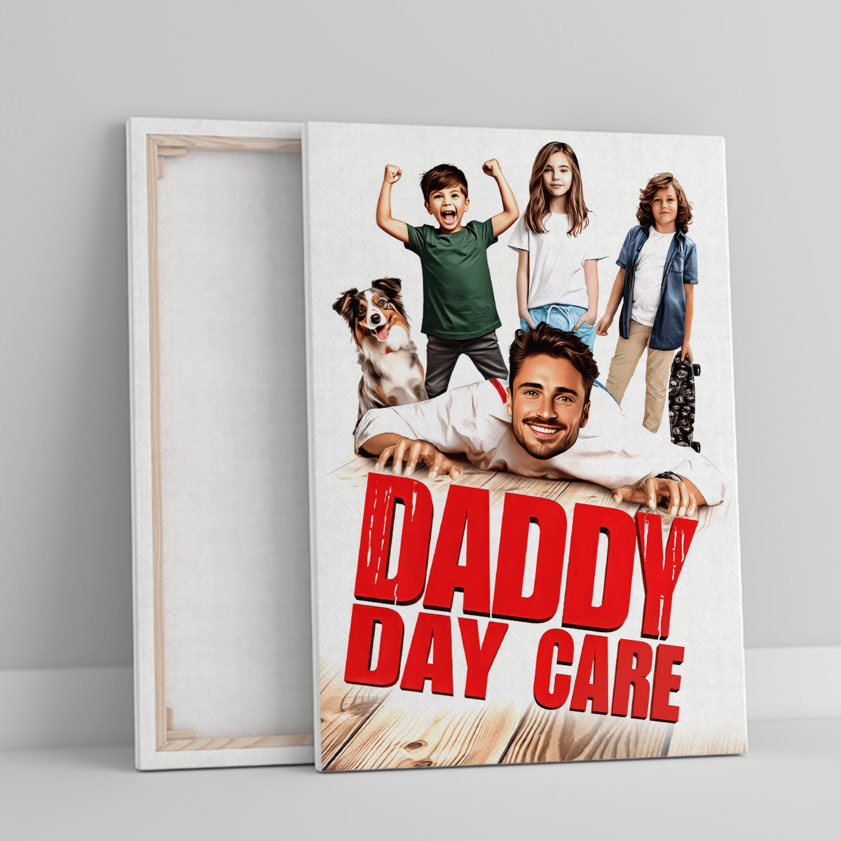 Day Care - druk na płótnie, spersonalizowany prezent dla taty - Adamell.pl