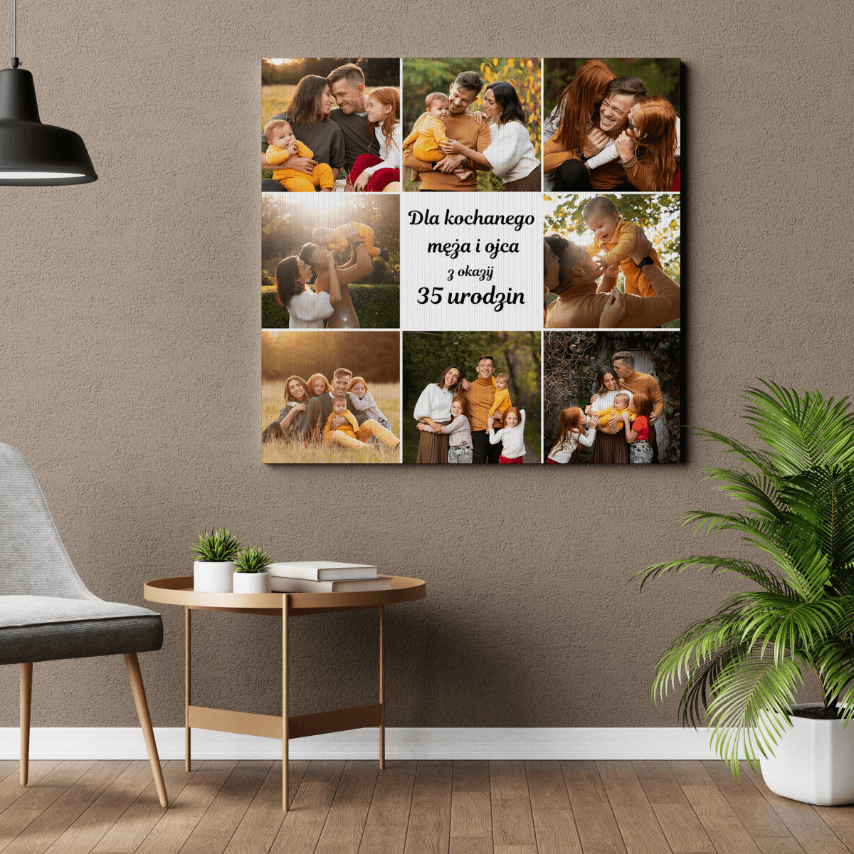 Dla kochanego męża i ojca - druk na płótnie, spersonalizowany prezent dla mężczyzny - Adamell.pl