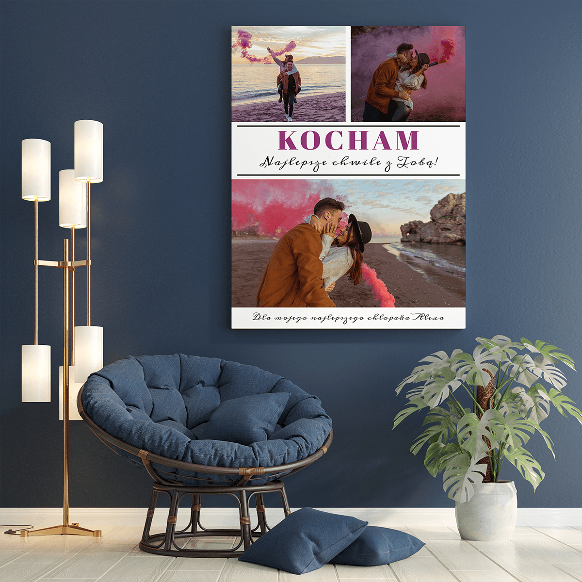 Dla najlepszego chłopaka - druk na płótnie, spersonalizowany prezent dla chłopaka - Adamell.pl