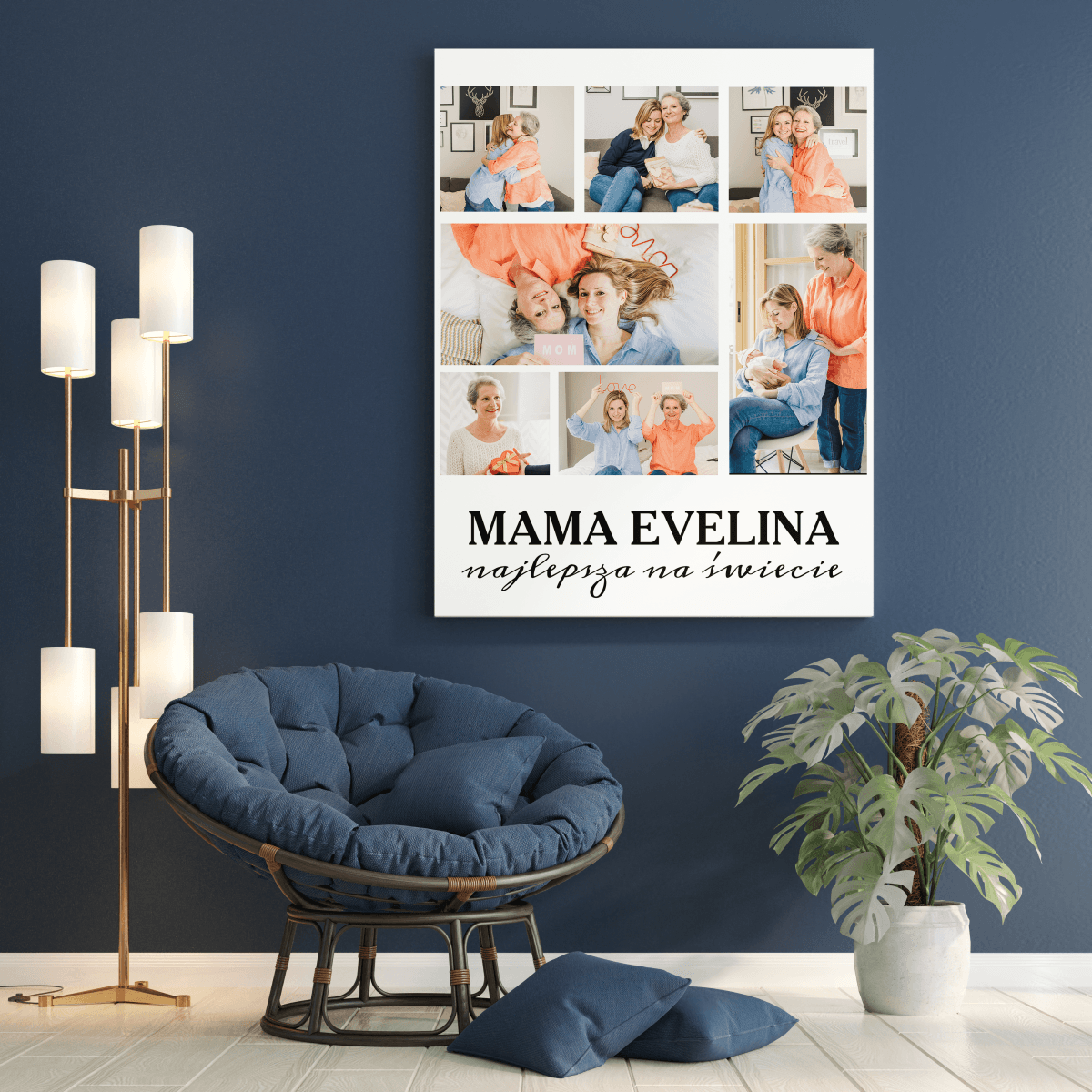 Dla najlepszej mamy - Druk na płótnie, spersonalizowany prezent dla mamy - Adamell.pl - Wyjątkowe Prezenty