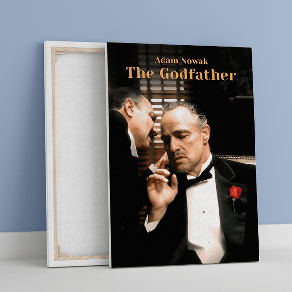 Godfather plakat filmowy - druk na płótnie, spersonalizowany prezent dla mężczyzny - Adamell.pl