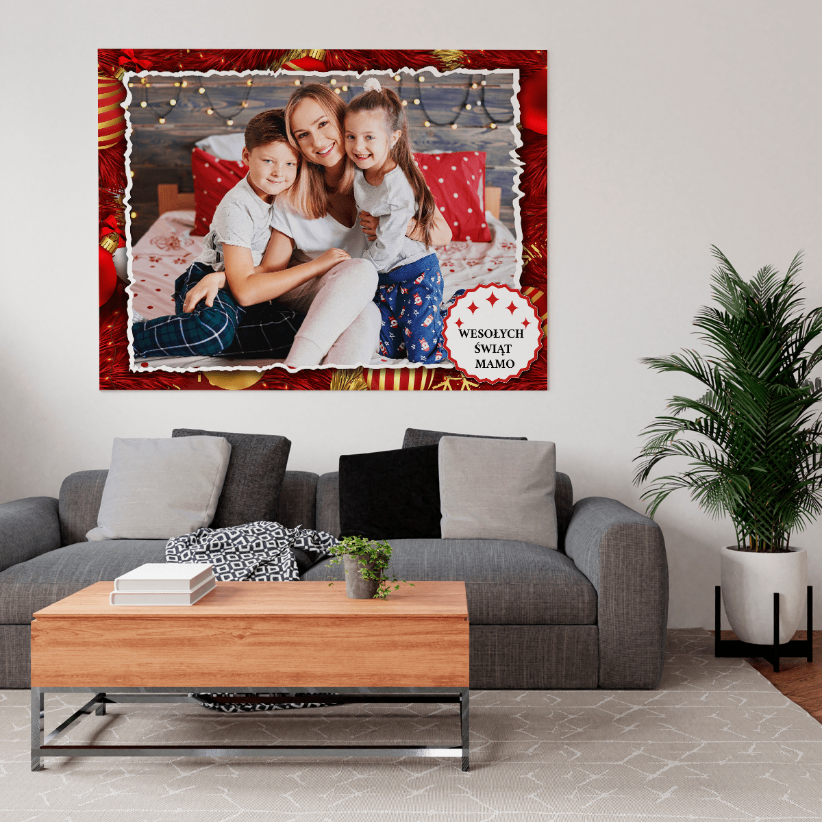 Magia świąt - druk na płótnie, spersonalizowany prezent dla mamy - Adamell.pl