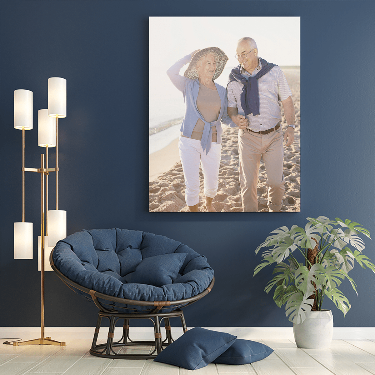 Moi dziadkowie zdjęcie - druk na płótnie, spersonalizowany prezent dla dziadków - Adamell.pl