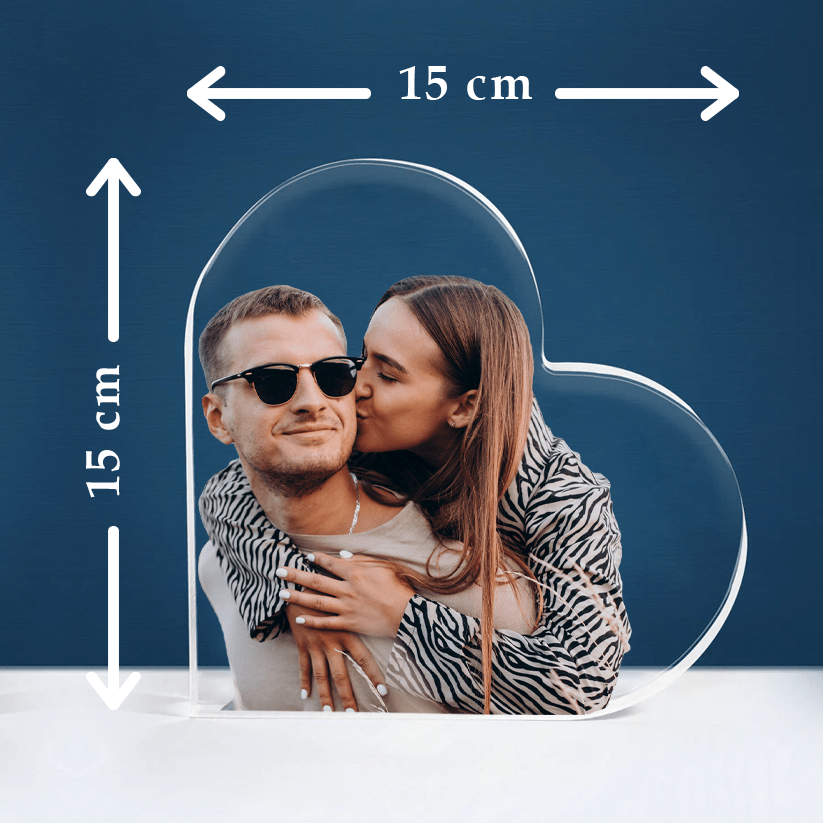 Nasze wspólne serce - Szklane serce, spersonalizowany prezent dla niej - Adamell.pl