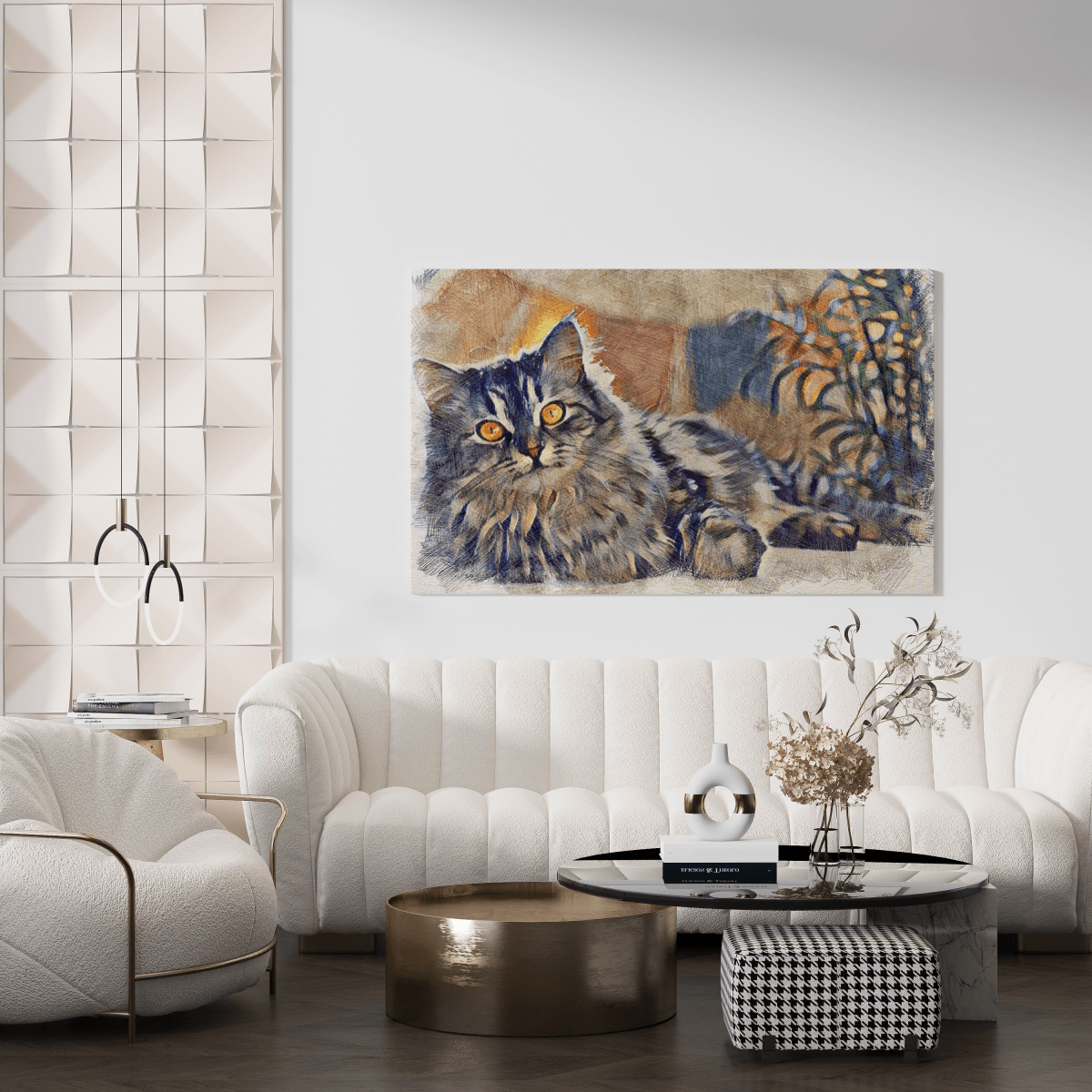 Painting portret pupila - obraz na płótnie, spersonalizowany prezent - Adamell.pl - Wyjątkowe Prezenty