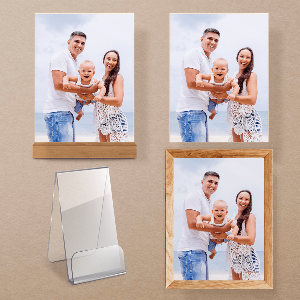Pionowe zdjęcie rodzina - Druk na szkle, spersonalizowany prezent - Adamell.pl - Wyjątkowe Prezenty