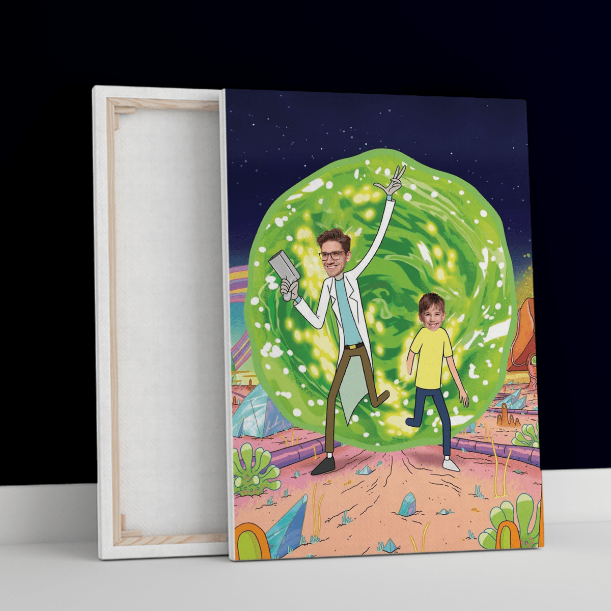 Rick i Morty - druk na płótnie, spersonalizowany prezent dla niego - Adamell.pl