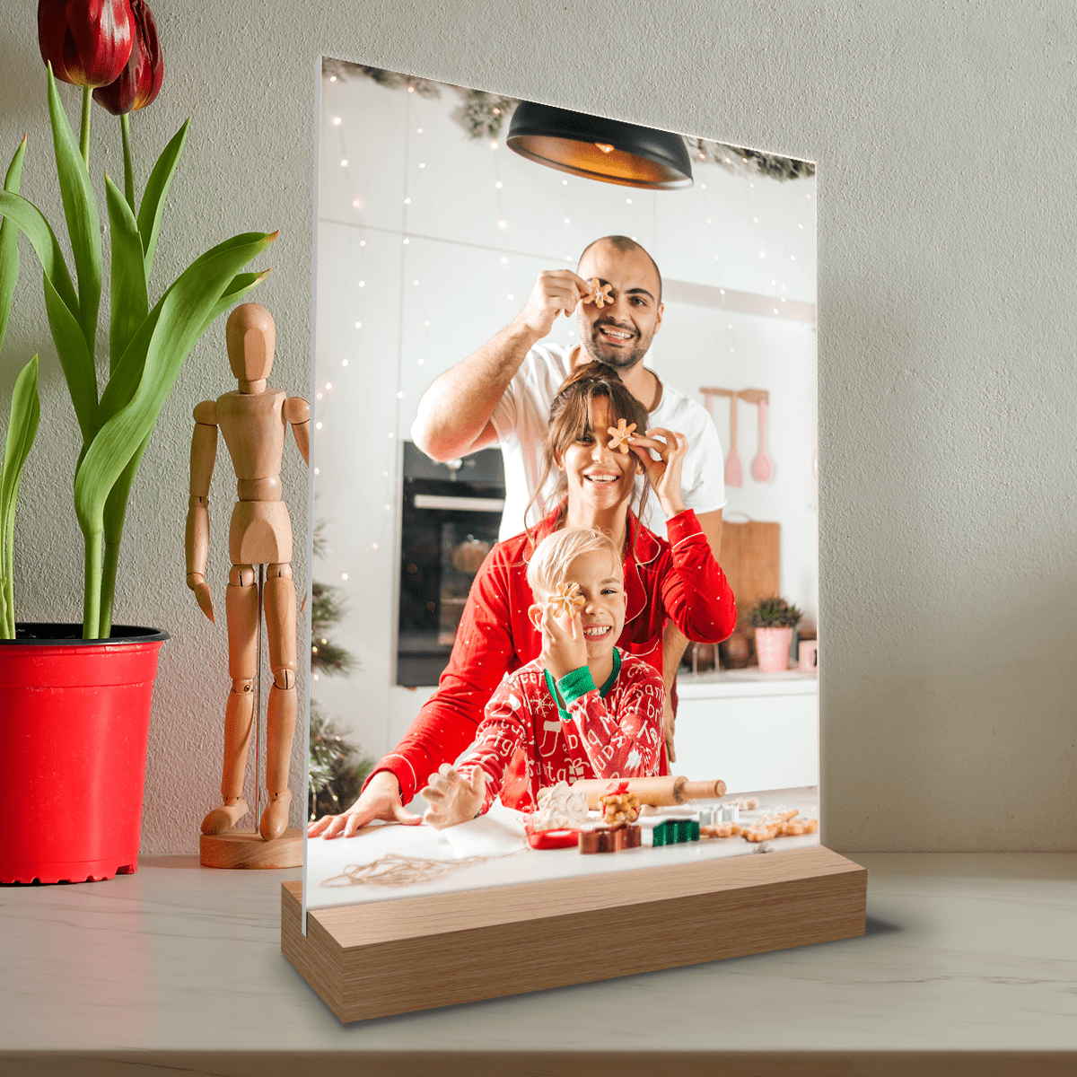 Rodzinne święta - Druk na szkle, spersonalizowany prezent dla rodziców - Adamell.pl