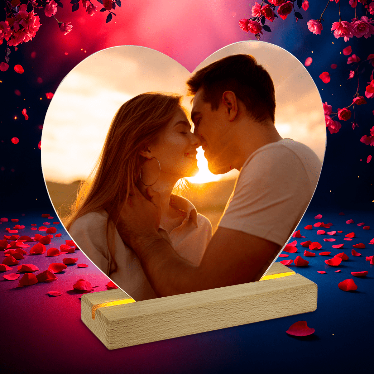 Druk na szkle - Serce - Adamell.pl