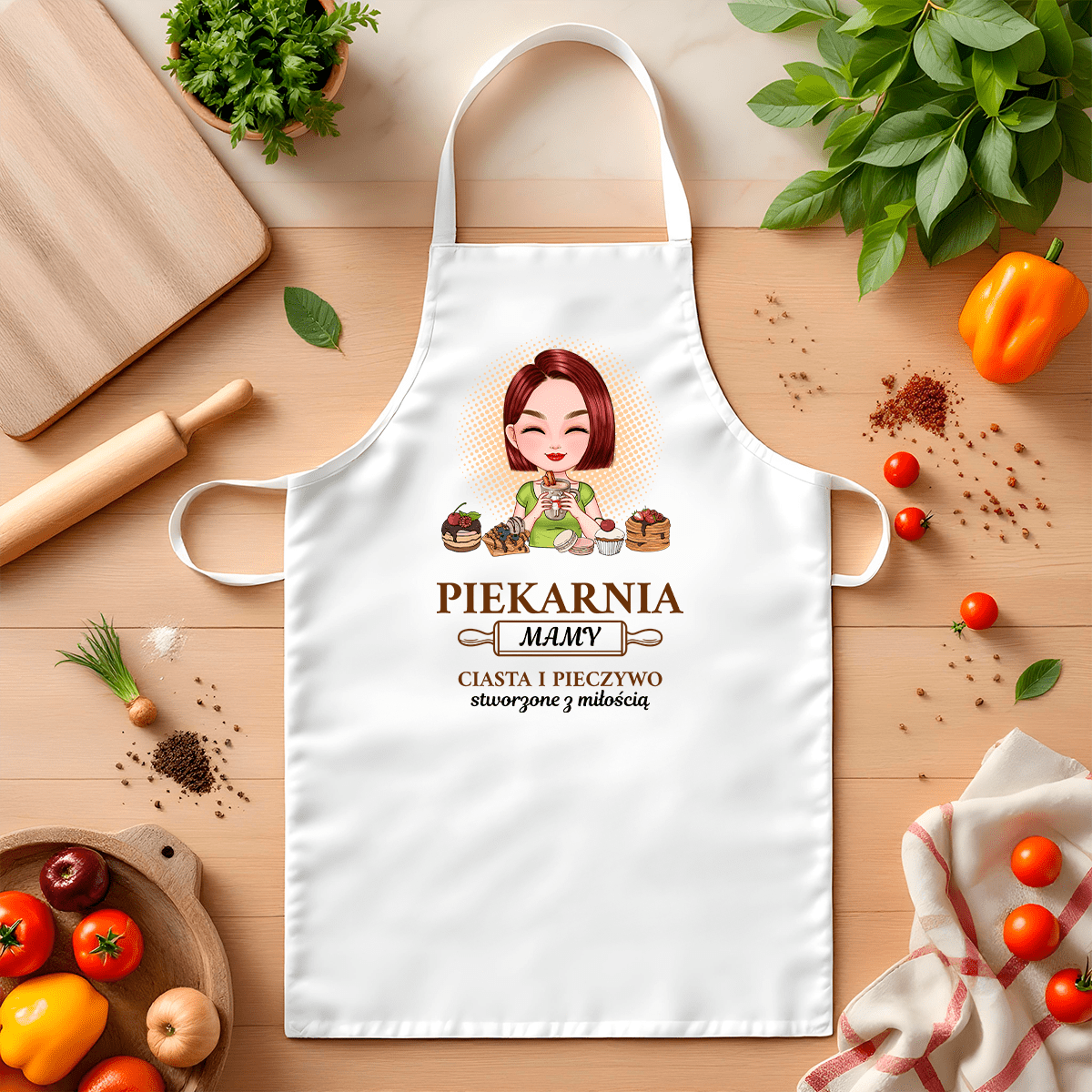 Fartuch z nadrukiem - Adamell.pl