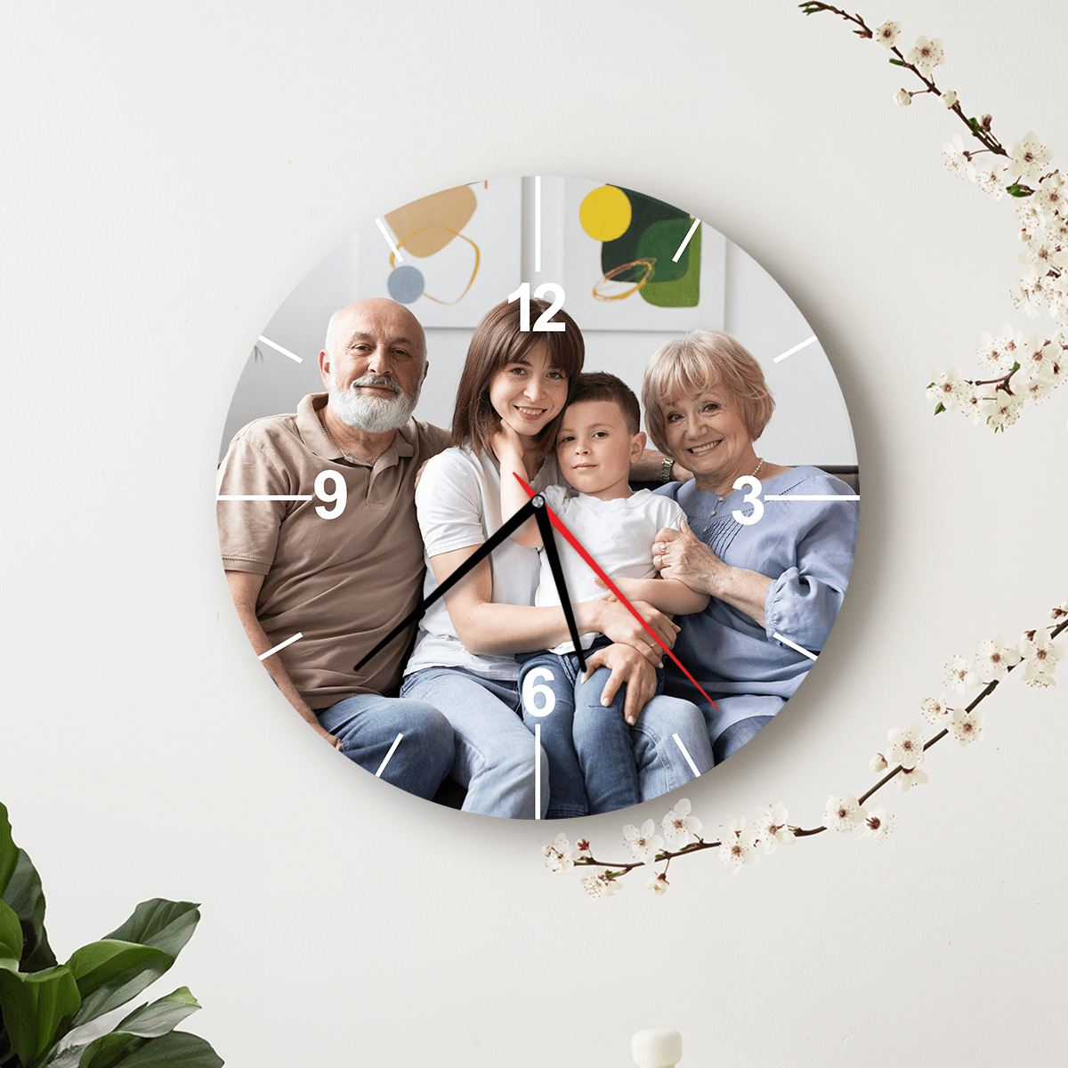 Personalizowany zegar z nadrukiem - Adamell.pl