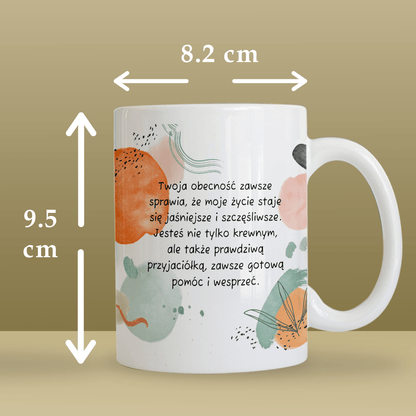 2 x kubek z nadrukiem CIOCIA + wisiorek box 3 w 1 - zestaw prezentowy, spersonalizowany prezent dla cioci - Adamell.pl
