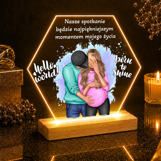 Najpiękniejszy dzień życia Clipart - Druk na szkle, spersonalizowany prezent dla mamy