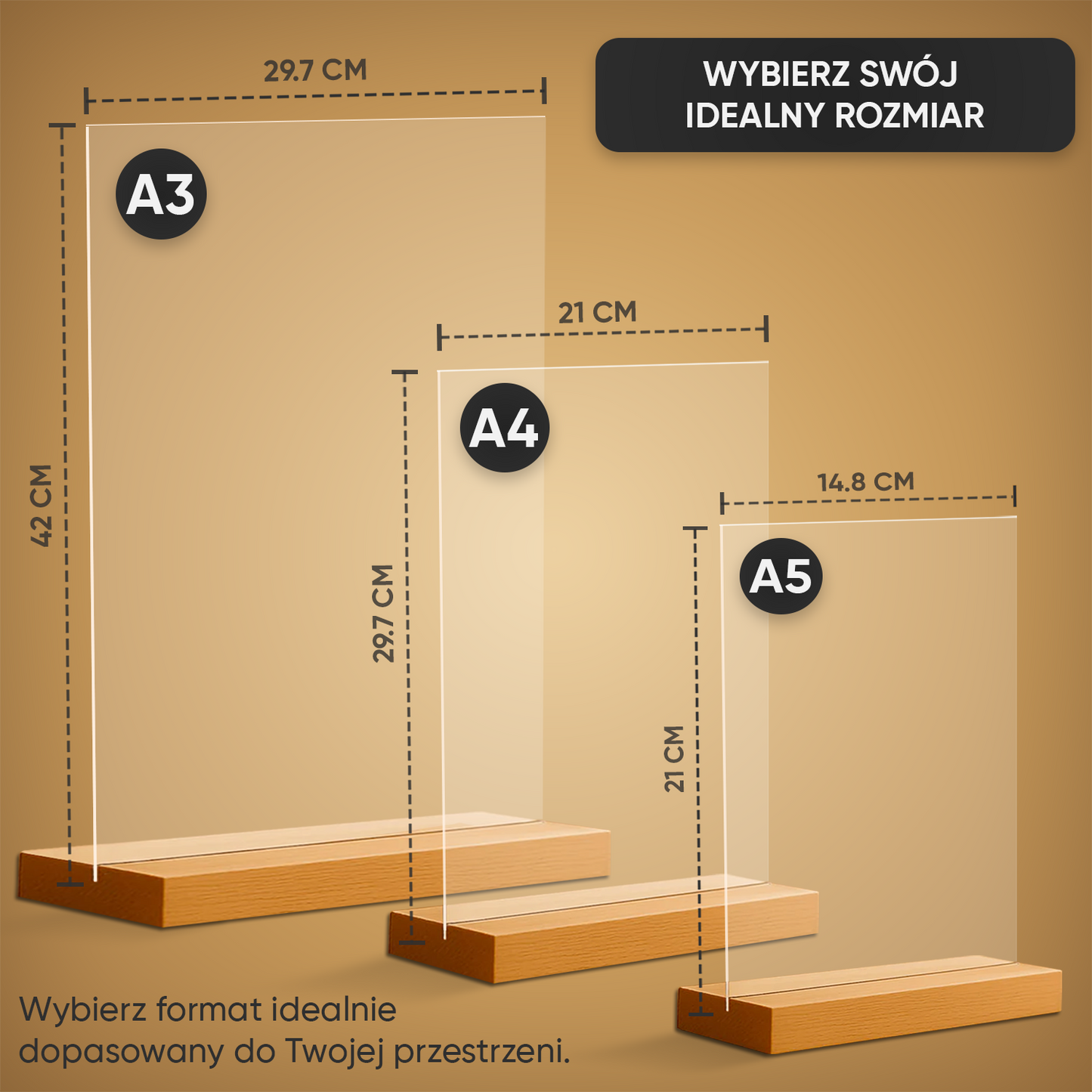 Mój Świat – Moje Zasady – Wydruk na szkle akrylowym dla niej