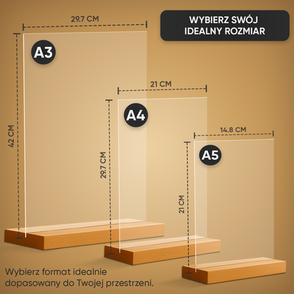 Mój Świat – Moje Zasady – Wydruk na szkle akrylowym dla niej