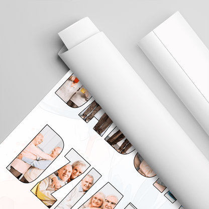 BABCIA & DZIADEK - plakat, spersonalizowany prezent dla dziadków - Adamell.pl