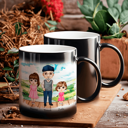 Best Grandpa - 1x Kubek magiczny z nadrukiem, spersonalizowany prezent dla dziadka - Adamell.pl