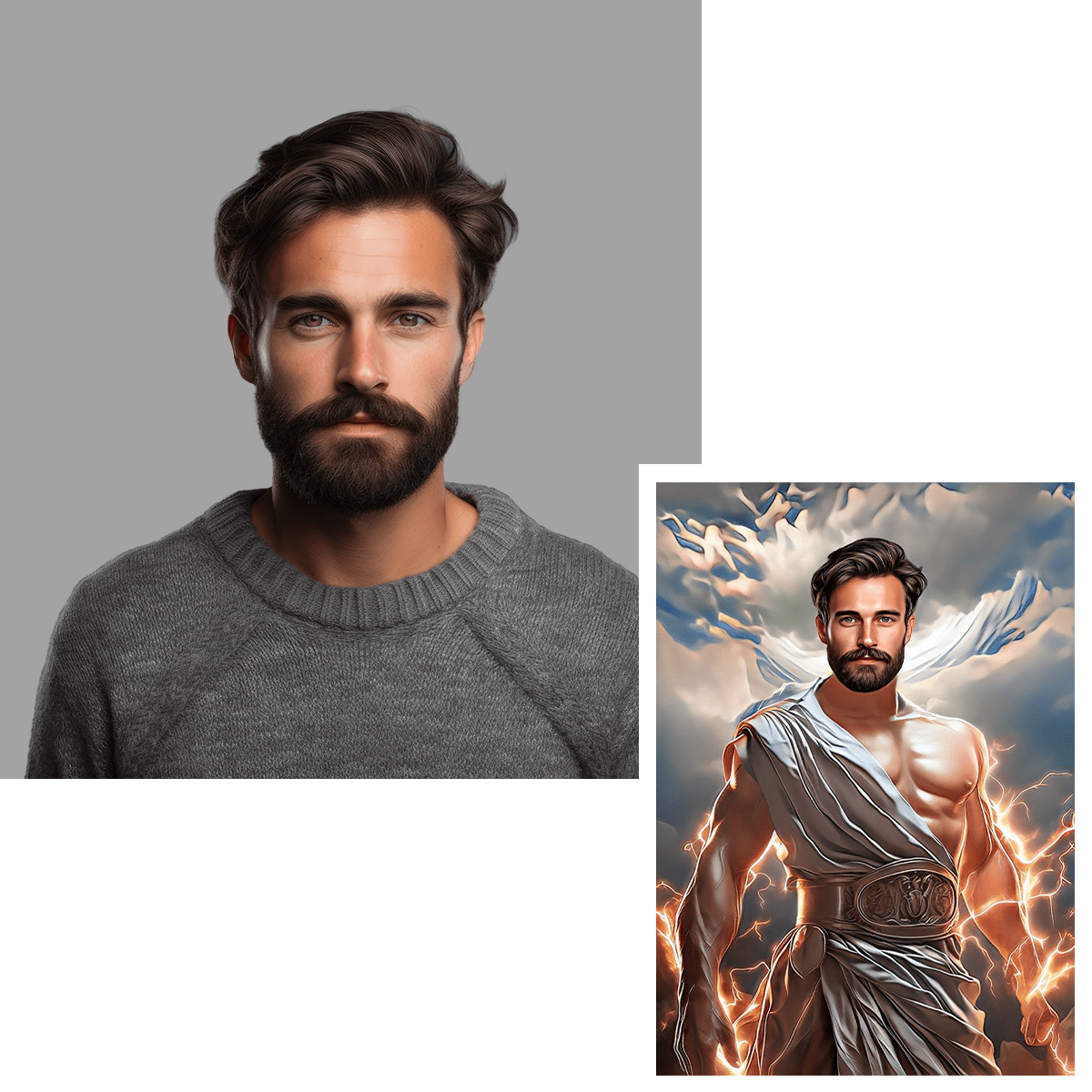 Boski Zeus - Druk na szkle, spersonalizowany prezent dla niego - Adamell.pl