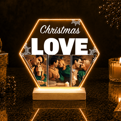 Christmas LOVE - Druk na szkle, spersonalizowany prezent dla żony - Adamell.pl