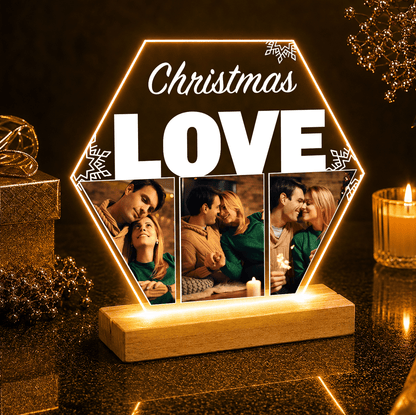 Christmas LOVE - Druk na szkle, spersonalizowany prezent dla żony - Adamell.pl