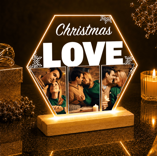 Christmas LOVE - Druk na szkle, spersonalizowany prezent dla żony - Adamell.pl