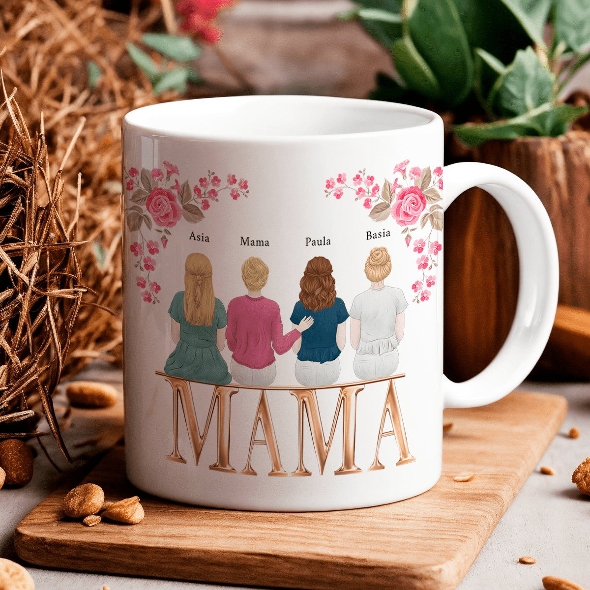 Clipart mama - 1x Kubek z nadrukiem, spersonalizowany prezent dla mamy - Adamell.pl