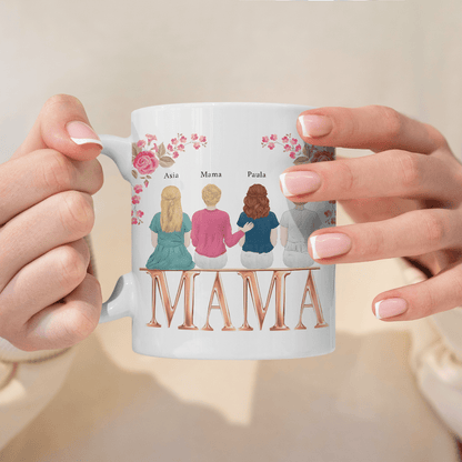 Clipart mama - 1x Kubek z nadrukiem, spersonalizowany prezent dla mamy - Adamell.pl