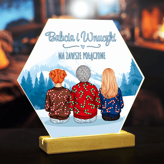 Clipart świąteczny BABCIA - Druk na szkle, spersonalizowany prezent dla babci - Adamell.pl