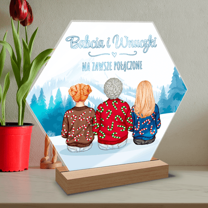 Clipart świąteczny BABCIA - Druk na szkle, spersonalizowany prezent dla babci - Adamell.pl