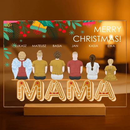 Clipart świąteczny dla mamy - Druk na szkle, spersonalizowany prezent dla mamy - Adamell.pl