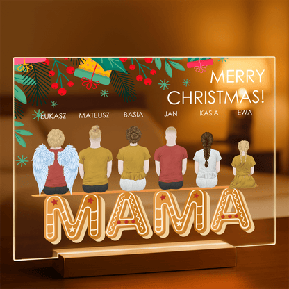 Clipart świąteczny dla mamy - Druk na szkle, spersonalizowany prezent dla mamy - Adamell.pl