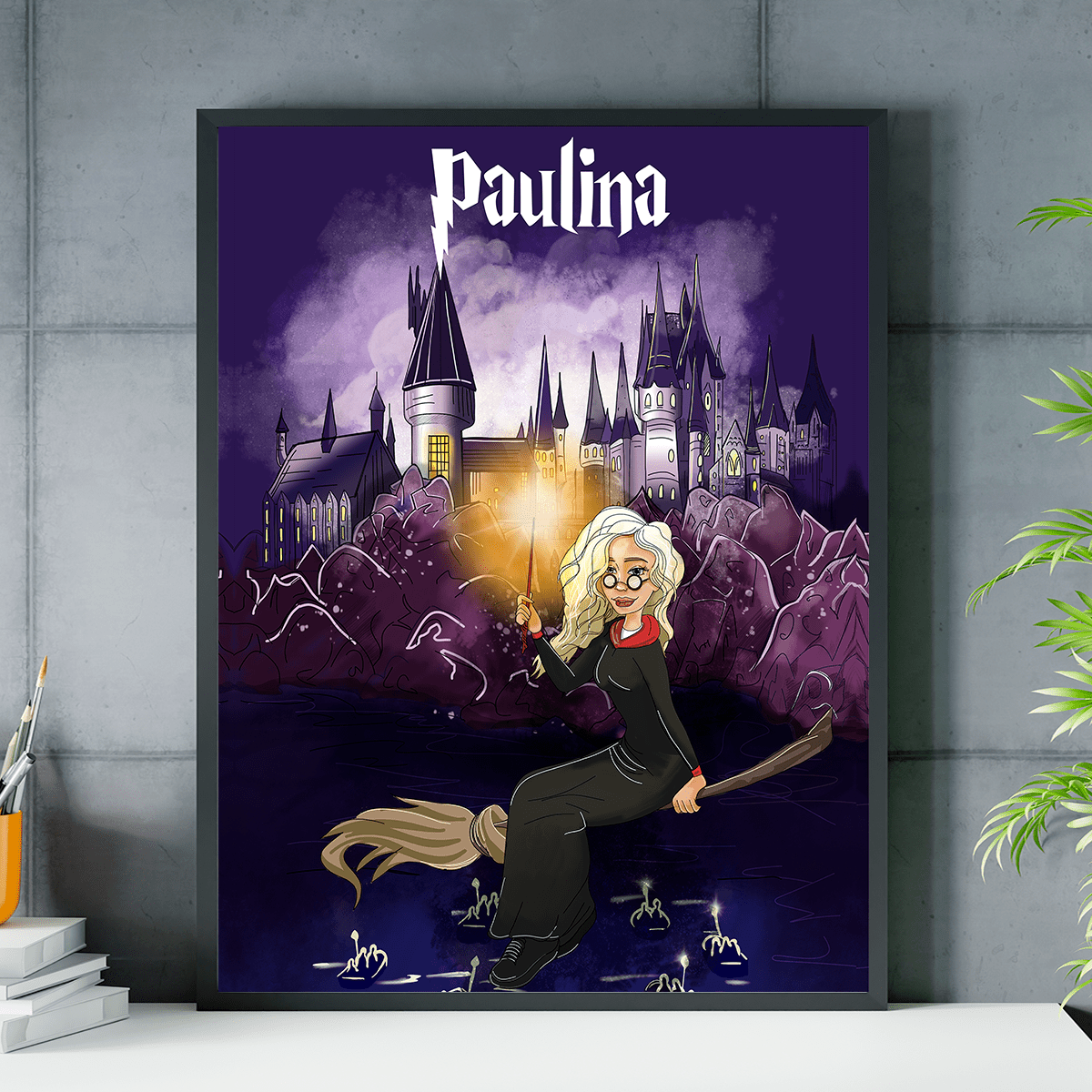 Czarodziejka - plakat, spersonalizowany prezent dla niej - Adamell.pl